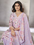 Lavender Lilan Cotton Pant Suit Acy8161 Back View